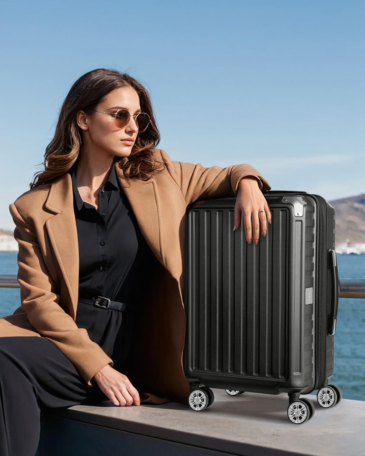 LUGGEX Expandable Luggage Set |  Durability, PC Hard Shell & 360° Spinner Wheels (20/28)