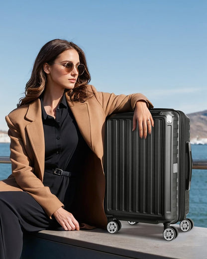 LUGGEX Expandable Luggage Set |  Durability, PC Hard Shell & 360° Spinner Wheels (20/28)