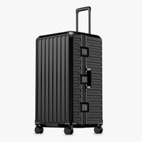 100% polycarbonate hard shell, and reinforced aluminum frame for durable protection and long-term travel use. 