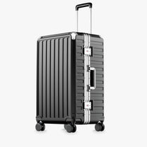 100% polycarbonate hard shell, and reinforced aluminum frame for durable protection and long-term travel use. 