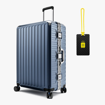 Luggex Fast Access Luggage Set | Zipperless, Maximum Security & Sleek (28'' with Luggage Tag) Blue 8010S_28In_1x_b248d26a-5ea7-4980-8f24-e1ec2e9a999f