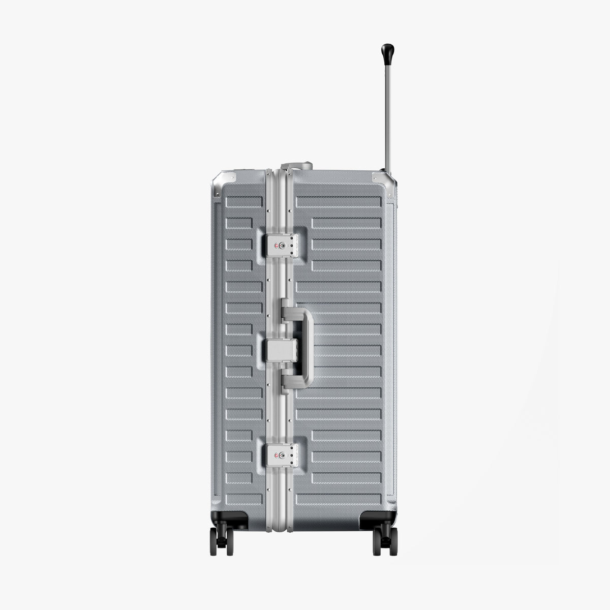 100% polycarbonate hard shell, and reinforced aluminum frame for durable protection and long-term travel use. #3:7 Trunk Structure for Deep Packing
The LUGGEX zipperless aluminum-frame 30-inch check-in suitcase with 100% polycarbonate hard shell, concentrates most of its capacity on the deeper main side, making bulky items easier to pack for extended trips.
#color_sliver_grey#show 