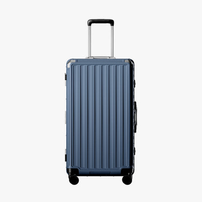 100% polycarbonate hard shell, and reinforced aluminum frame for durable protection and long-term travel use. #3:7 Trunk Structure for Deep Packing
The LUGGEX zipperless aluminum-frame 30-inch check-in suitcase with 100% polycarbonate hard shell, concentrates most of its capacity on the deeper main side, making bulky items easier to pack for extended trips.
#color_blue/ Limited #show 