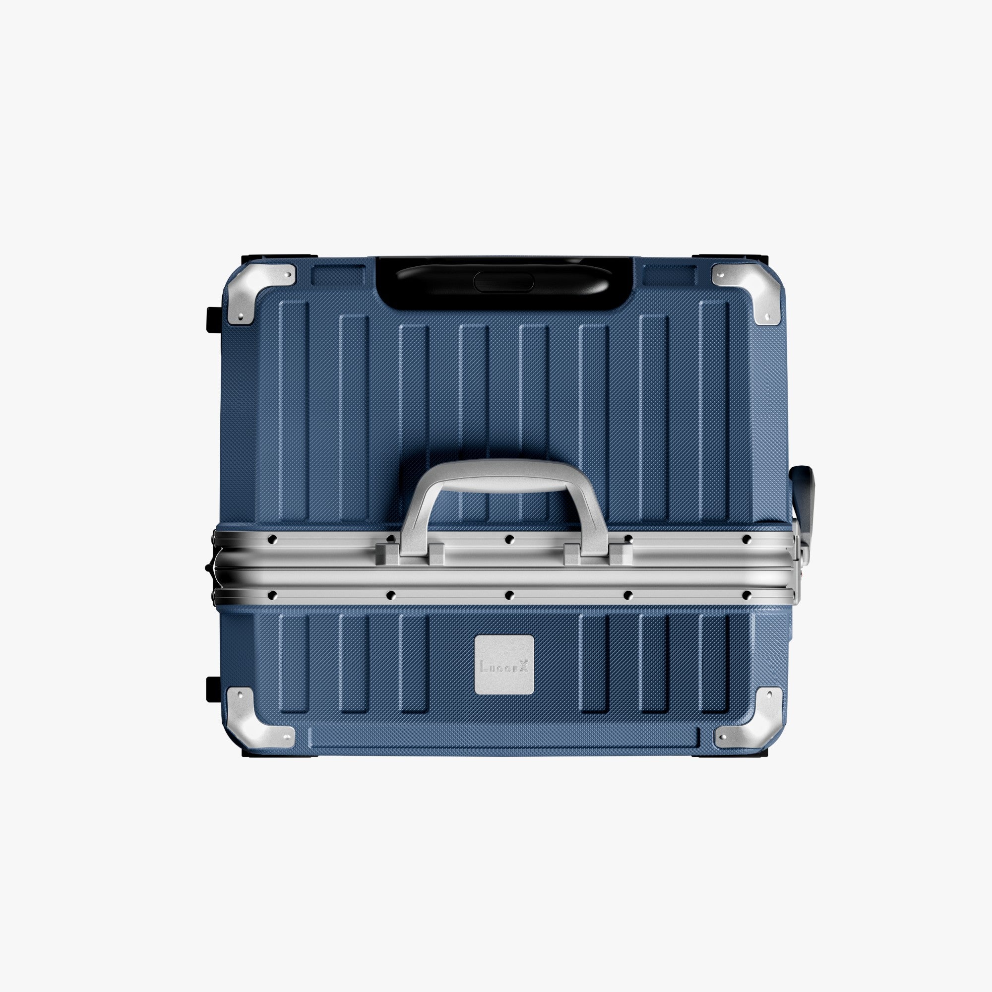 100% polycarbonate hard shell, and reinforced aluminum frame for durable protection and long-term travel use. #3:7 Trunk Structure for Deep Packing
The LUGGEX zipperless aluminum-frame 30-inch check-in suitcase with 100% polycarbonate hard shell, concentrates most of its capacity on the deeper main side, making bulky items easier to pack for extended trips.
#color_blue/ Limited #show 