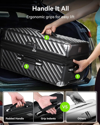 Ergonomic luggage grips for easy lifting checked bags during travel. Secure, durable handles with airport-friendly design for hassle-free journeys.
