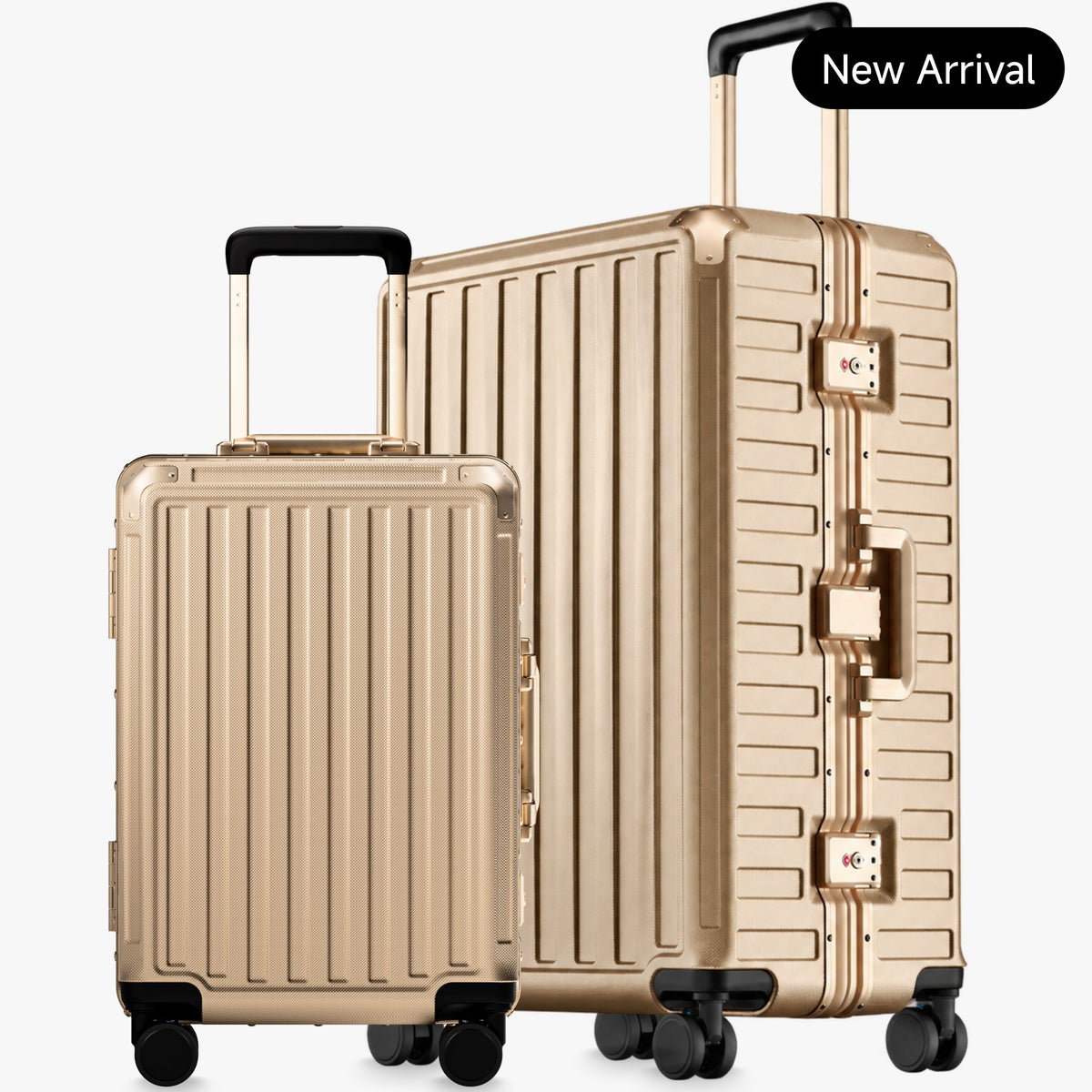 100% polycarbonate hard shell, and reinforced aluminum frame for durable protection and long-term travel use. 