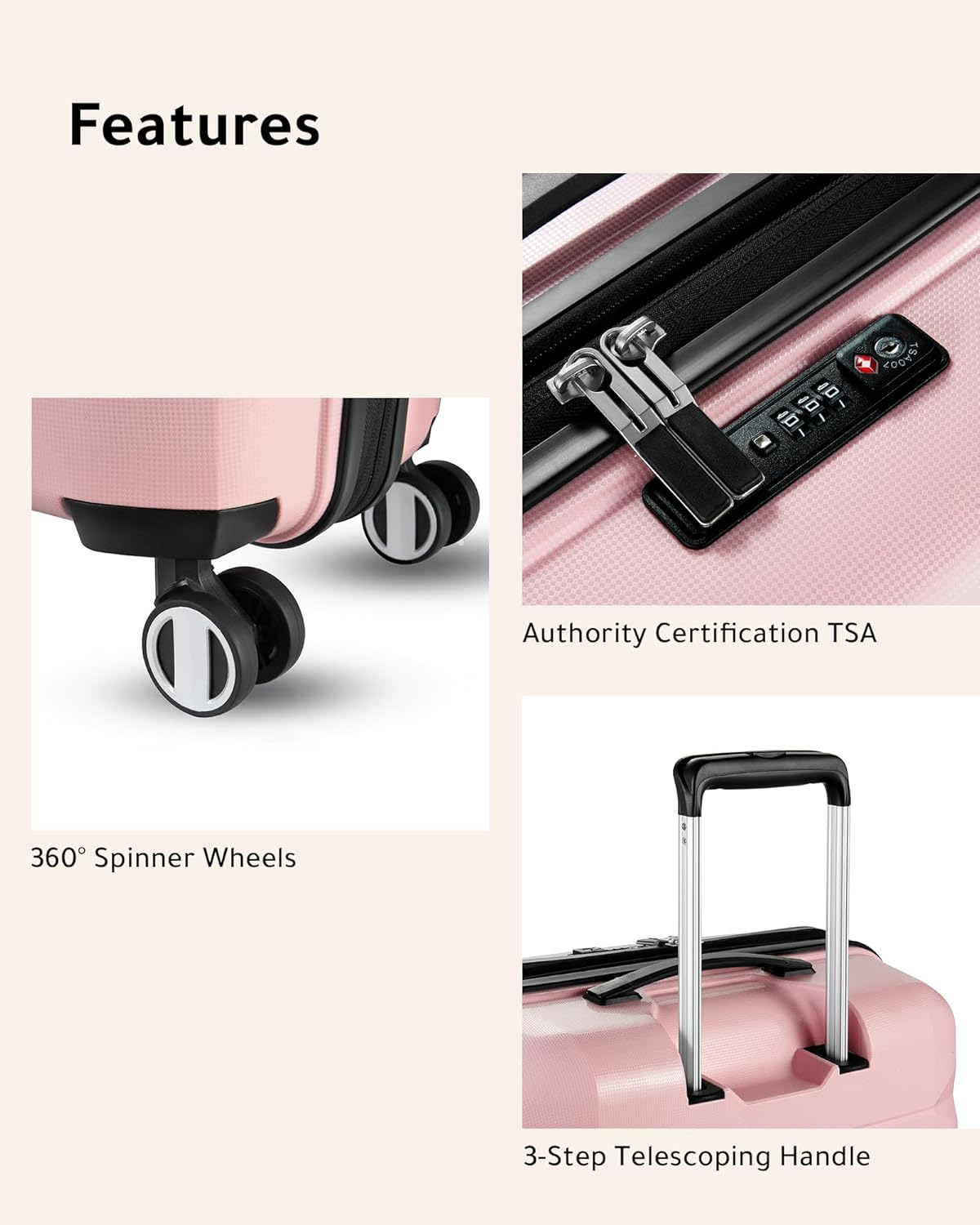 LUGGEX Lightweight Carry-On | Expandable 2-Piece Luggage with Spinner Wheels (14/20)