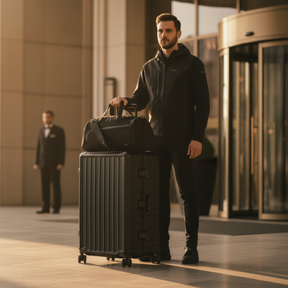 ZX Check-In 30'' Trunk & Packing Cube Set | Zipperless Aluminum Frame, TSA Lock Black 9022a705161ff42b7879d88f1fd6d0e8_e3688149-da71-42e2-8c49-2b2b3a4f0108