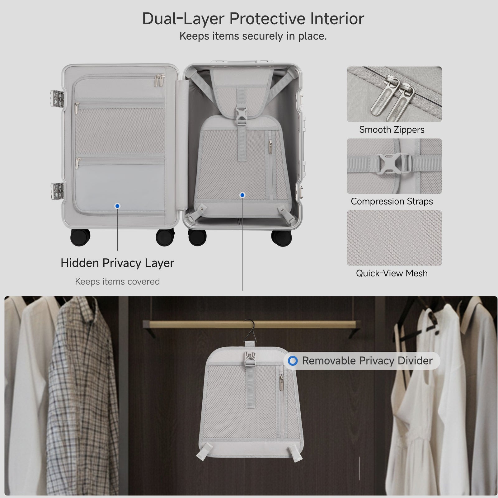 Built with reinforced lock housings that resist bumps and drops, keeping your belongings secure—even during rough handling. #show #color_charcoal