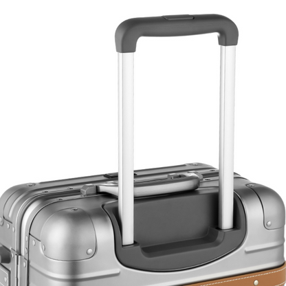 LUGGEX Aluminum Carry-On | Vintage Meets Tech, Zipperless & USB Charging Zipperless AV_Matte_Silver__1x_7f8f90e0-4322-4883-988f-05d54a64e1d4