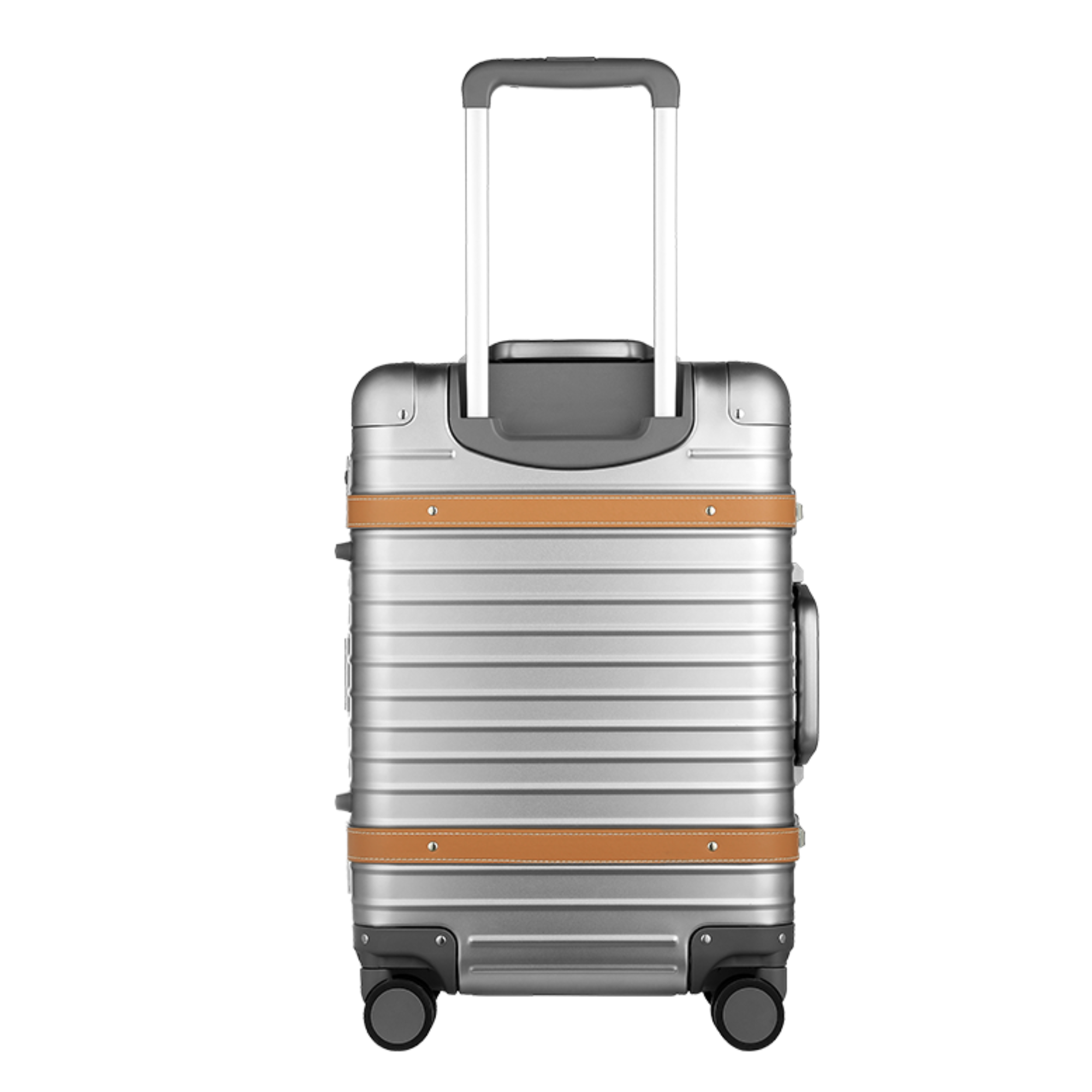 LUGGEX Aluminum Carry-On | Vintage Meets Tech, Zipperless & USB Charging Zipperless AV_Matte_Silver__1x_c089ab67-7678-49fe-b1e1-24d41f904666