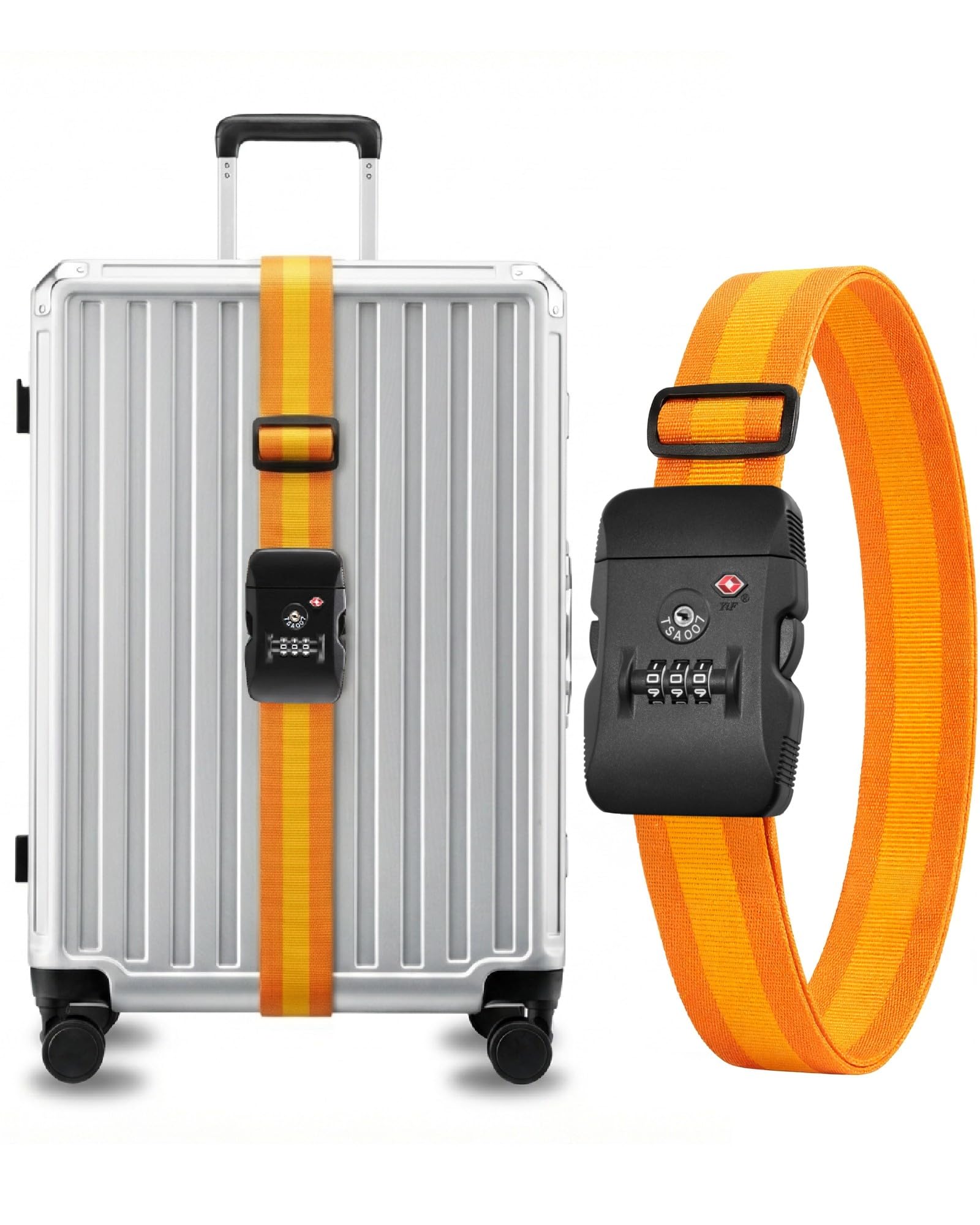 TSA Approved Luggage Straps 2-Pack | Heavy-Duty Security for ZX