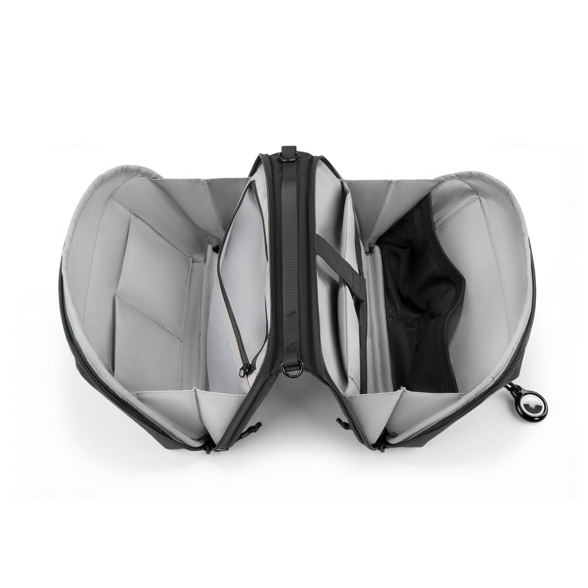 Wide-Open Design for Easy Access
#color_black #Wide-open organizer bag design for easy access to all compartments #show