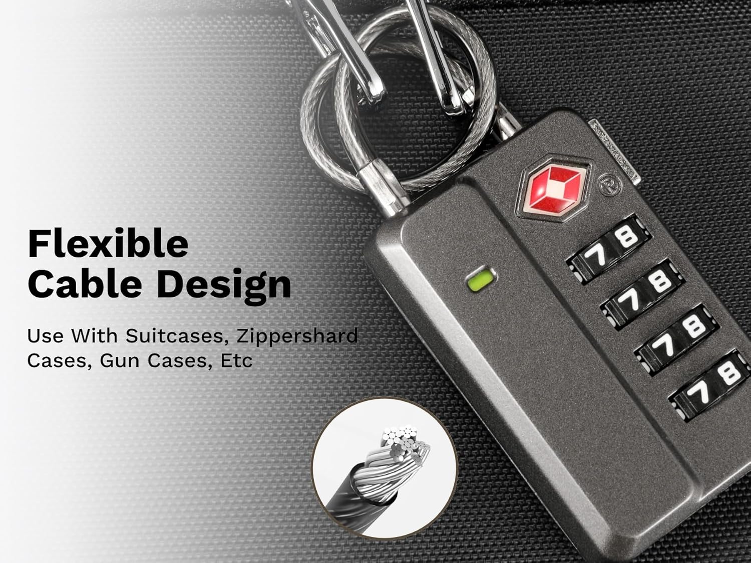 LUGGEX TSA Approved Luggage Locks | Durable Travel Accessories