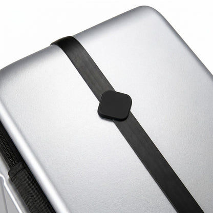 LUGGEX FLA front open carry-on suitcase with reinforced side foot pads and rivet-free aluminum frame—designed to protect the shell when placed on its side.

