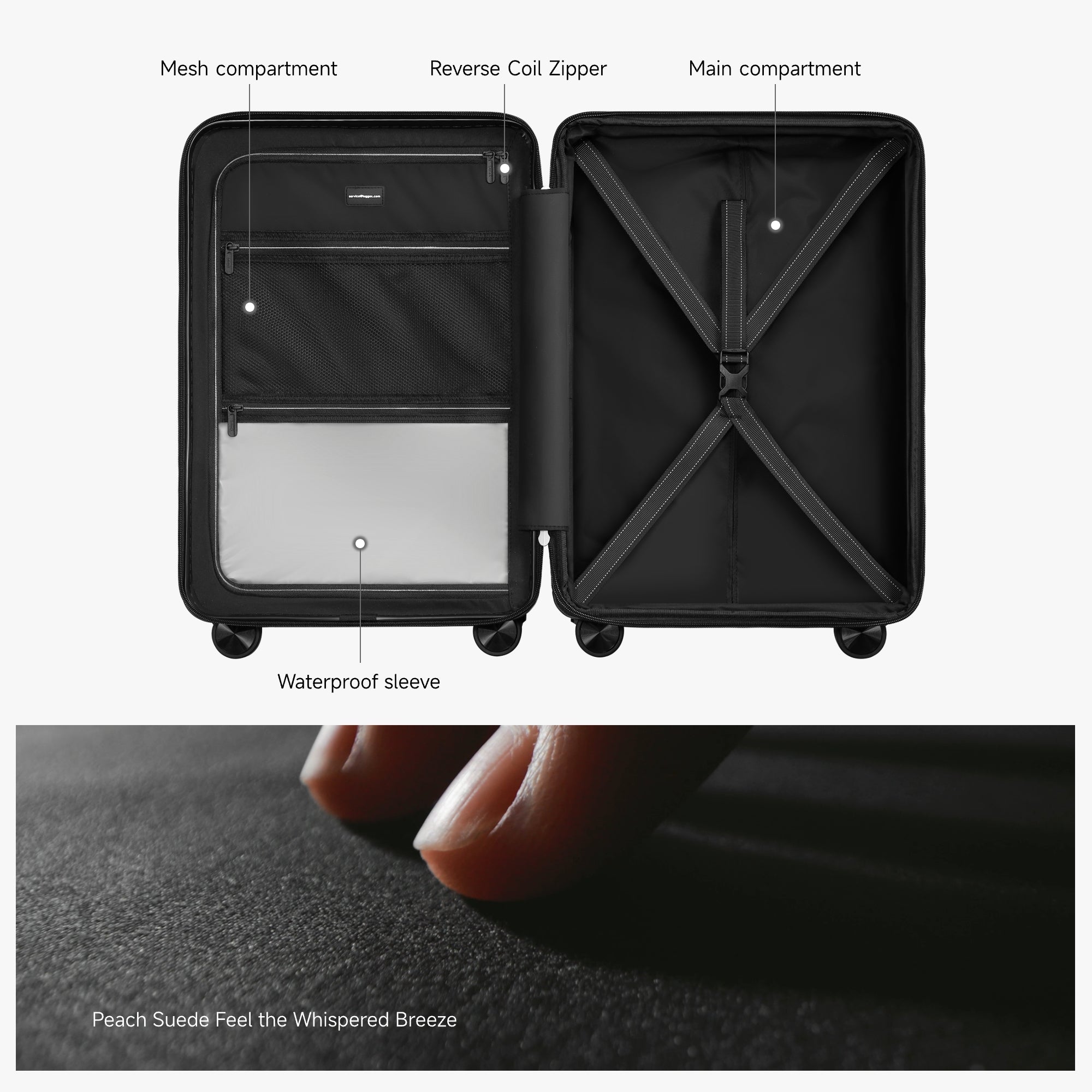 Bogue - 10 ボーグ Luggex HUP3 Core | New Carry On With DiHook, Back Pocket