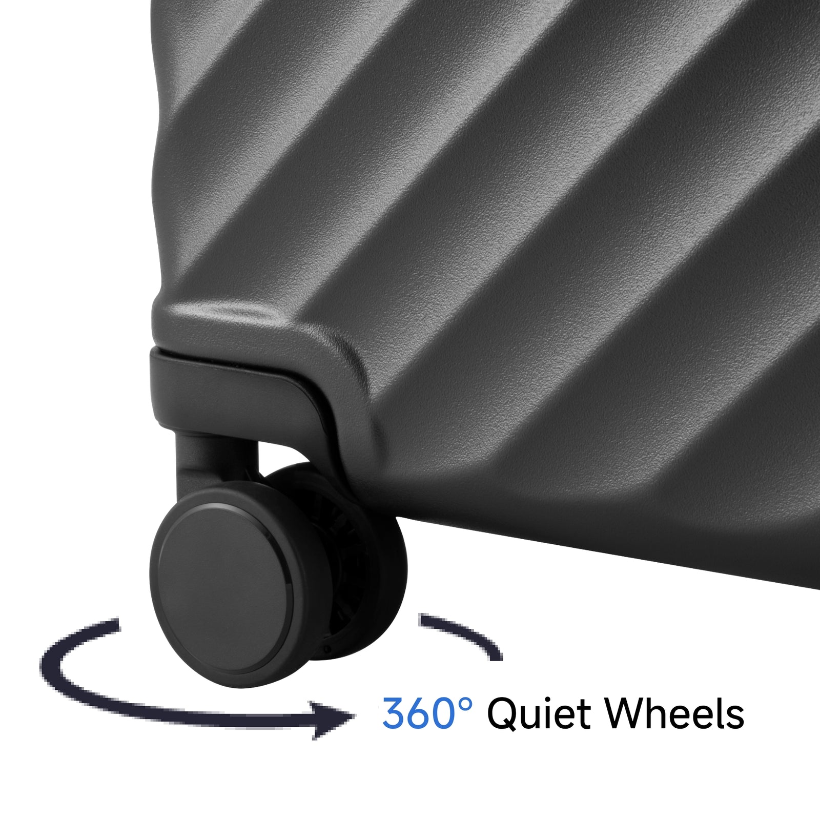 Carry-on luggage with spinner wheel
