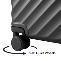 Carry-on luggage with spinner wheel
