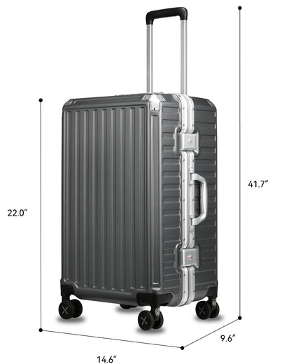 Zipperless Aluminum Carry-On Luggage, Durable TSA-Approved Design, Lightweight Travel Luggage for Modern Adventurers | Secure Spinner Wheels & Modern Aesthetic 