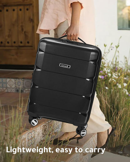 LUGGEX Lightweight Carry-On | Expandable Luggage with Spinner Wheels (24 Inch)