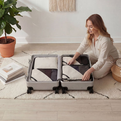 ZX Check-In 30'' Trunk & Packing Cube Set | Zipperless Aluminum Frame, TSA Lock Black POX-4-lifestyle_images