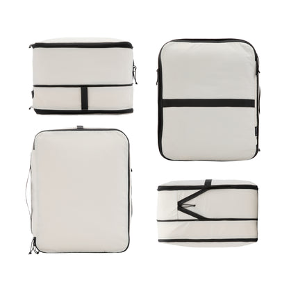 LUGGEX XL compression packing cube measuring 15.3 x 11.8 x 4.9 inches, large travel organizer for bulky clothing #show