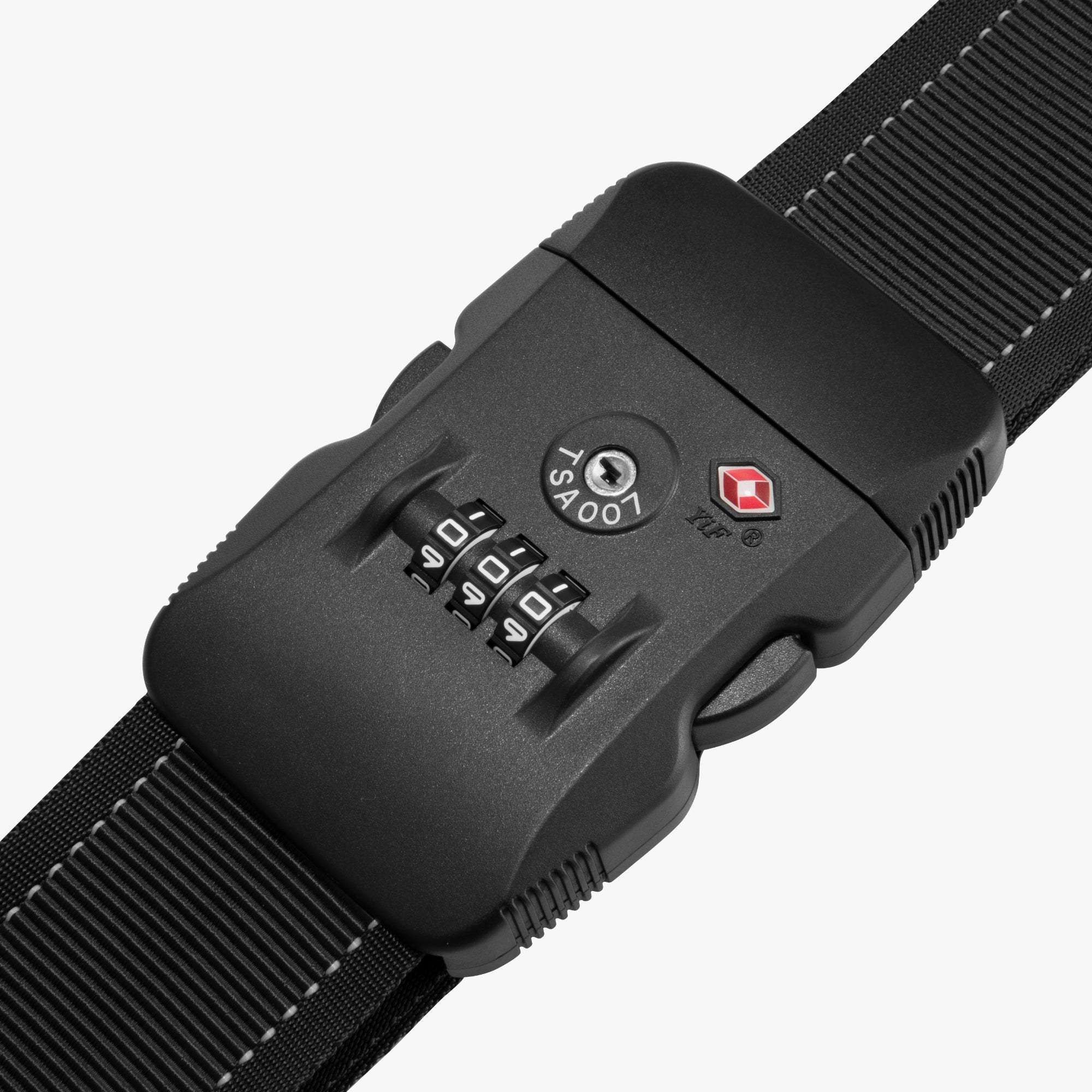 Easy-to-read number dials for quick code setting and easy access.

Helps keep your luggage secure, giving you peace of mind while traveling. #color_black #show