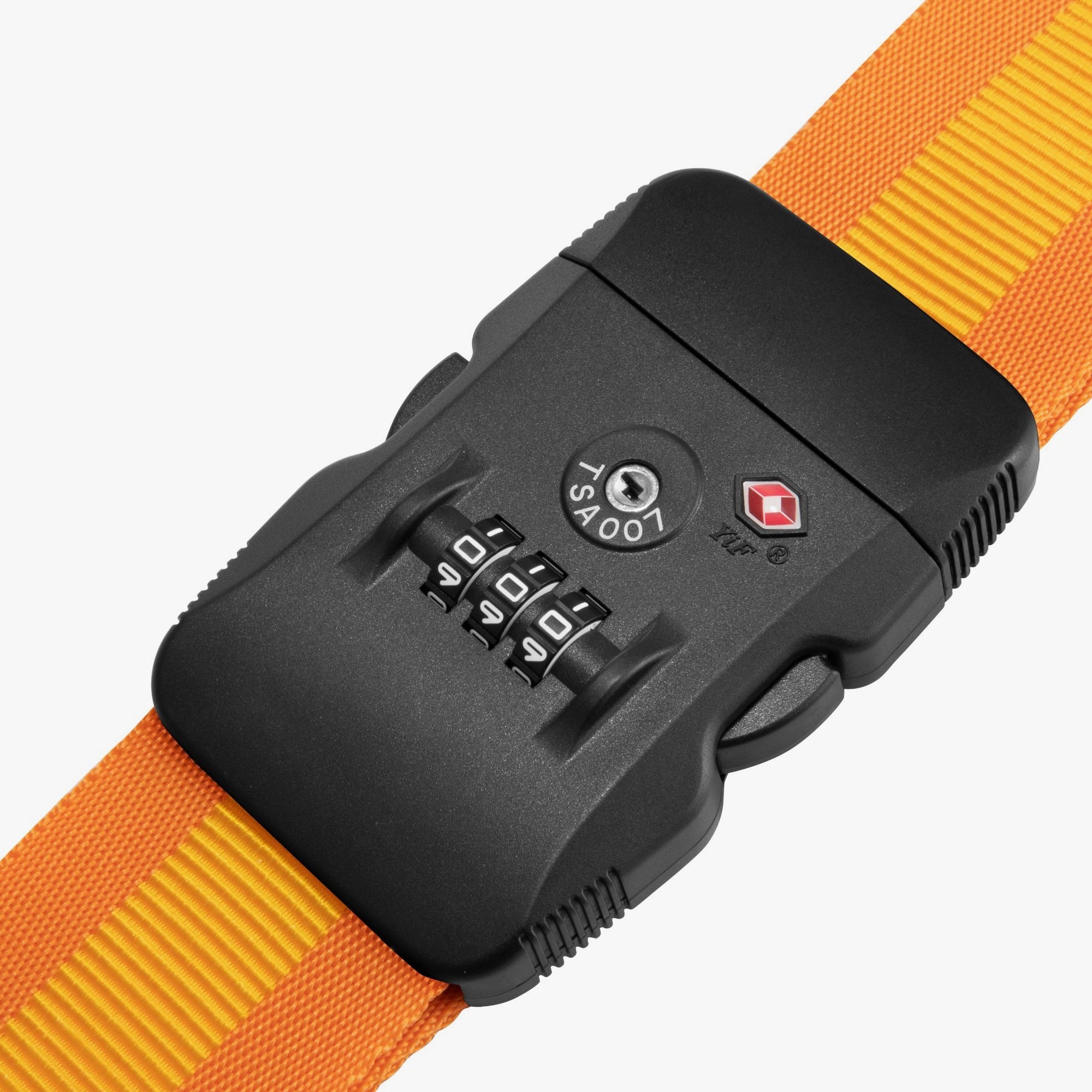 Easy-to-read number dials for quick code setting and easy access. Helps keep your luggage secure, giving you peace of mind while traveling. #color-orange-2 #show