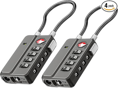 LUGGEX TSA Approved Luggage Locks | Durable Travel Accessories
