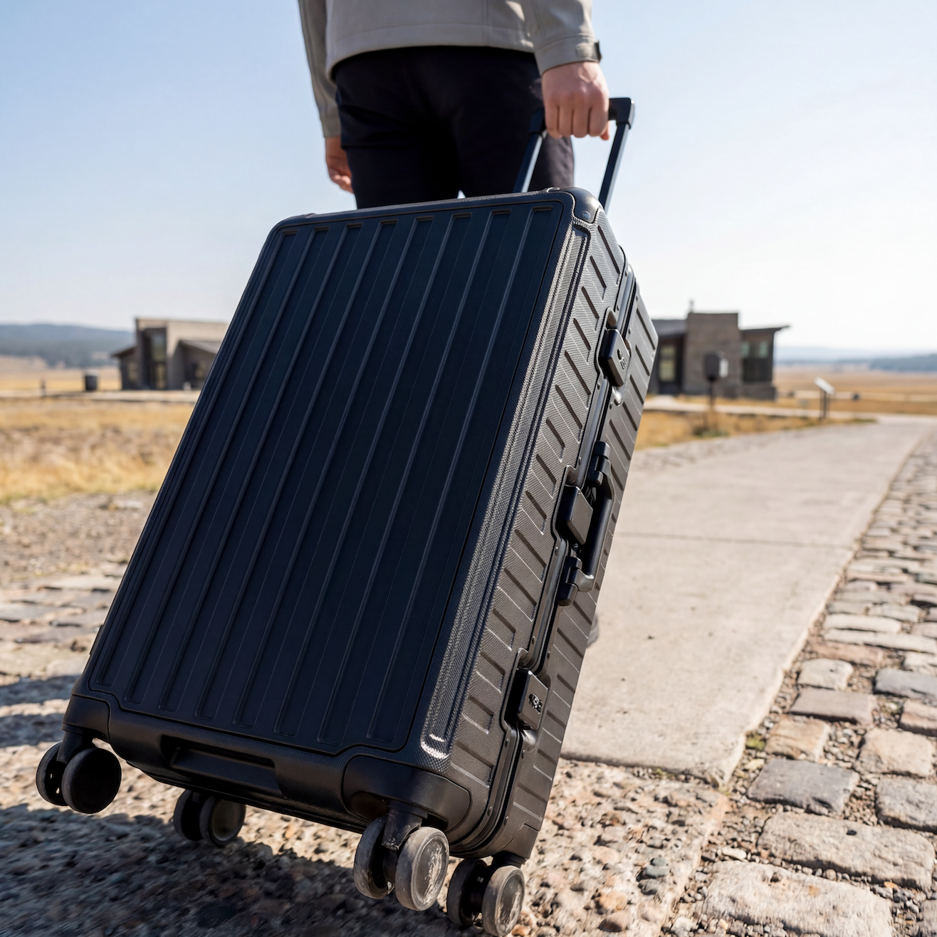 100% polycarbonate hard shell, and reinforced aluminum frame for durable protection and long-term travel use. 