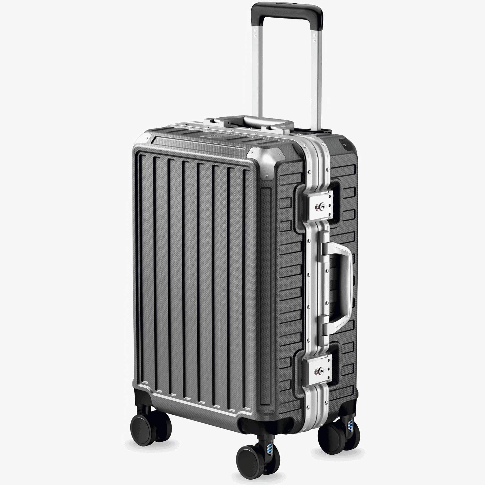 ZX Carry-On 20" | Zipperless Aluminum Frame Luggage with TSA Lock Zipperless Zipperless_doutub_gif