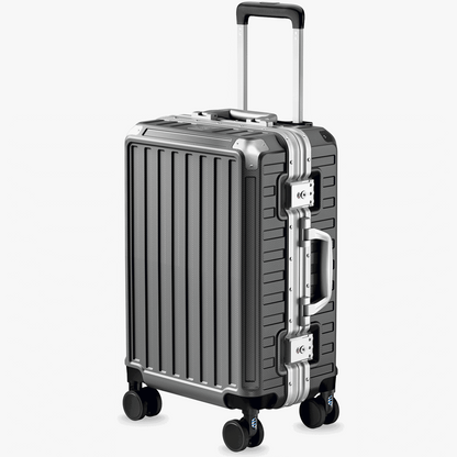 ZX Carry-On 20" | Zipperless Aluminum Frame Luggage with TSA Lock Zipperless Zipperless_doutub_gif