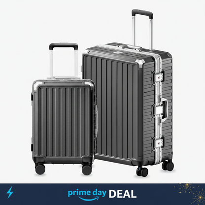 100% polycarbonate hard shell, and reinforced aluminum frame for durable protection and long-term travel use. 