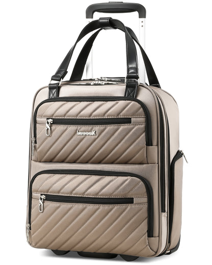 Luggex UDK Core| Underseat Carry On with Wheel | 16 Inch Cafe Latte c28eff7e15a7f40ecba3853c6731fb2c_720f969f-a2a7-414c-ac3e-f526ac804e05