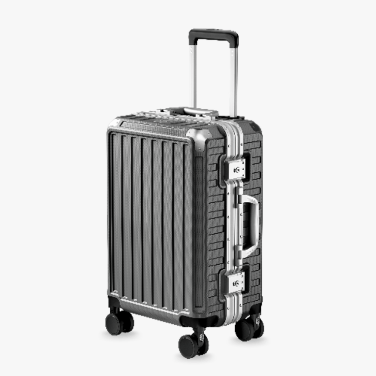ZX Carry-On 20" | Zipperless Aluminum Frame Luggage with TSA Lock Zipperless doutub_gif