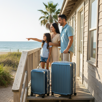 ZX Journey Set | 20'' + 28'' Zipperless Aluminum Luggage + 6-Pack Organizers Blue Zipperless image_45
