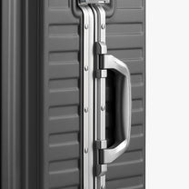 LUGGEX aluminum frame luggage suitcase set, 20-inch carry-on and 28-inch checked luggage with comfort grip side handle and smooth rebound design
