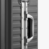 LUGGEX aluminum frame luggage suitcase set, 20-inch carry-on and 28-inch checked luggage with comfort grip side handle and smooth rebound design
