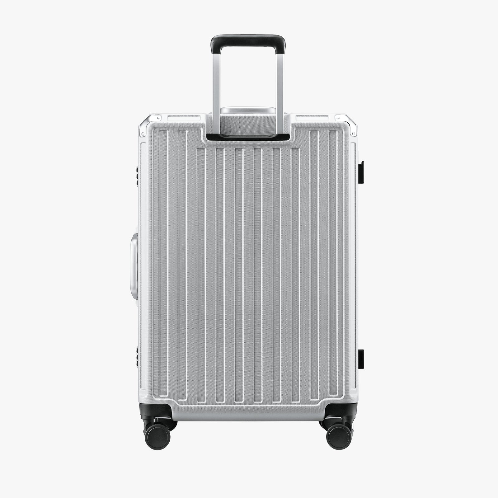 LUGGEX aluminum frame luggage suitcase set, 20-inch carry-on and 28-inch checked luggage with telescopic handle and spinner wheels
