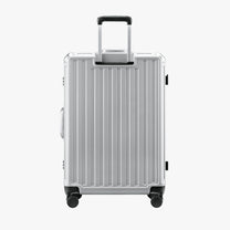 LUGGEX aluminum frame luggage suitcase set, 20-inch carry-on and 28-inch checked luggage with telescopic handle and spinner wheels
