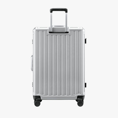 LUGGEX aluminum frame luggage suitcase set, 20-inch carry-on and 28-inch checked luggage with telescopic handle and spinner wheels
