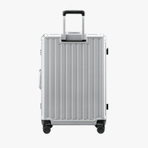 LUGGEX aluminum frame luggage suitcase set, 20-inch carry-on and 28-inch checked luggage with telescopic handle and spinner wheels
