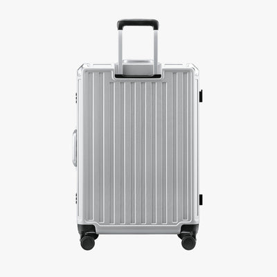 LUGGEX aluminum frame luggage suitcase set, 20-inch carry-on and 28-inch checked luggage with telescopic handle and spinner wheels
