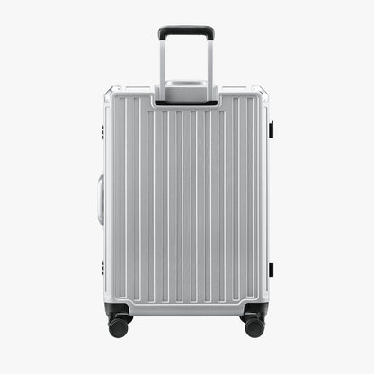 LUGGEX aluminum frame luggage suitcase set, 20-inch carry-on and 28-inch checked luggage with telescopic handle and spinner wheels
