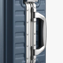 Luggex aluminum frame luggage suitcase set, 20-inch carry-on and 28-inch checked luggage withComfort Grip side handle and smooth rebound design
