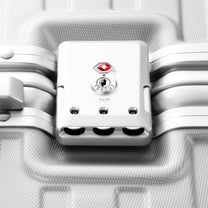 LUGGEX aluminum frame luggage suitcase set, 20-inch carry-on and 28-inch checked luggage with dual TSA-approved locks for maximum security
