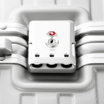 LUGGEX aluminum frame luggage suitcase set, 20-inch carry-on and 28-inch checked luggage with dual TSA-approved locks for maximum security
