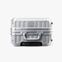 LUGGEX aluminum frame luggage suitcase set, 20-inch carry-on and 28-inch checked luggage with reinforced corners and side handle
