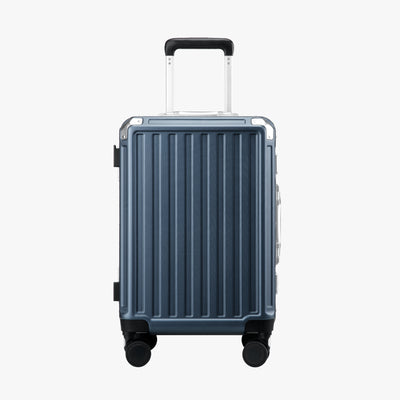 LUGGEX 20-inch aluminum frame carry-on luggage suitcase with TSA lock and spinner wheels  
