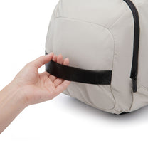LUGGEX sport duffel bag featuring a side grab handle for easy lifting from car seats, lockers or overhead bins. 